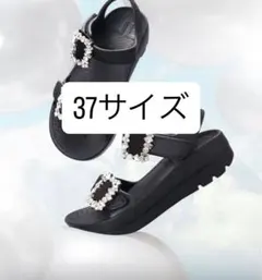 新品 【 TELIC｜CELFORD 】 コラボビジューリカバリーサンダル 37