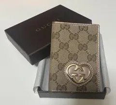 GUCCI グッチ 定期 カードケース ラブリーLOVELY ハート ピンク