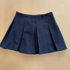 ZARA ラインストーン装飾プリーツスカート 148cm