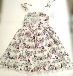 【タグ付新品】axes femme アクシーズ　フルーツ花柄キャミワンピース