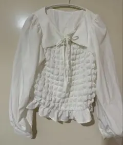 フロントオープンデザイン ブラウス