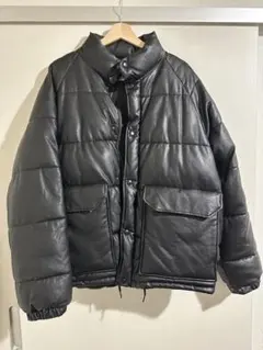 【新品未使用】レザーダウンジャケット Mサイズ