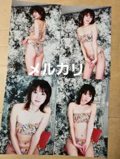 岩川亜都　生写真　4枚セット①レースクイーン（ハガキサイズ)水着
