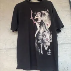 DROP DEAD Tシャツ XL ブラック バックプリント ゴシック アニメ 