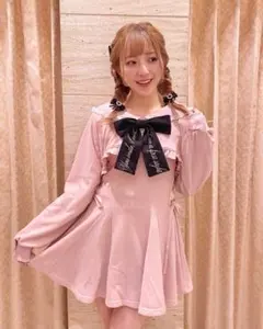 LIZ LISA リズリサ 重ね着風セーラーフレアワンピース