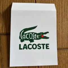 ラコステLACOSTE ロゴ　タグ　カード　厚紙　スマホ　携帯　送料込　匿名配送のサムネイル