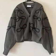 ADAM ET ROPÉ アダムエロペ ラインニットカーディガン