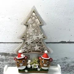 【一点のみ】どんぐりアート　くまさん　クリスマス　　　ハンドメイド