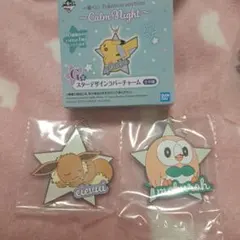 一番くじ　ポケモン　ラバーチャーム　イーブイ　モクロー