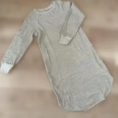 UNIQLO グレー 長袖カットソーワンピース S