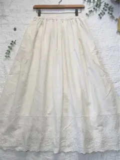 新品★サマンサモスモス★スカラップ刺繍レーススカート*ペチにも*オフ