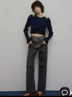 Ameri MEDI PURIPURI SHORT KNIT CARDIGAN