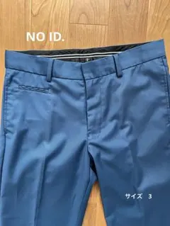 NO ID. ノーアイディー ネイビー スラックス 綺麗めパンツ