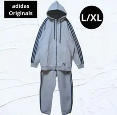 ❤美品❤希少！上下サイズ違いアディダスオリジナルス セットアップ グレー L/O