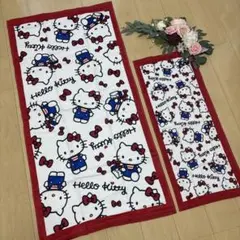 ☘️ハローキティ バスタオル＆フェイスタオル同柄セット⑦ しまむら限定デザイン