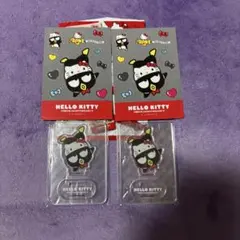 ハローキティ 50周年記念 アクリルスタンド 2個セット ばつ丸 ダイソーシール