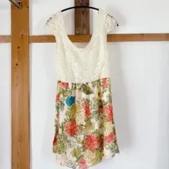 AS U WISH 花柄キャミワンピース 【M】