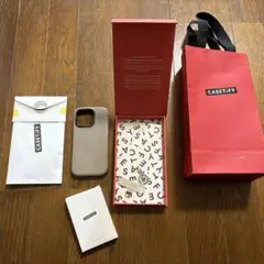 CASETiFYベージュ iPhone14pro用ケース カードケース付き
