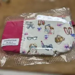 イラストデザイン ポーチ 未使用
