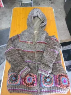 M TITICACA ジップアップ ニットパーカー