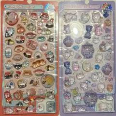 めしめしボンボン＆ナイトミャウ　ボンボンドロップシール♡