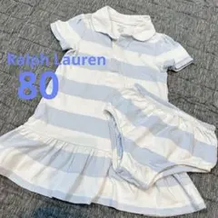 Ralph Lauren ベビー ワンピース ブルマセット 6M - メルカリ