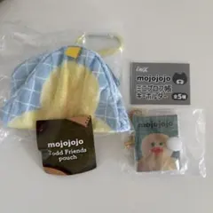 新品未使用　mojojojo カラビナ付き　ポーチ　ミニプロフ帳キーホルダー
