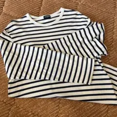 UNIQLO M ストライプ 長袖Tシャツ