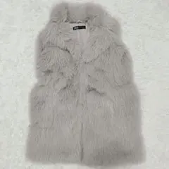 【極美品】ZARA/ザラ シャギーファーベスト ファージレ もふもふ触感 M相当