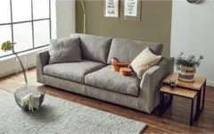 RELAX FORM 3人掛けソファ　グレーファブリック　デパラ　関家具