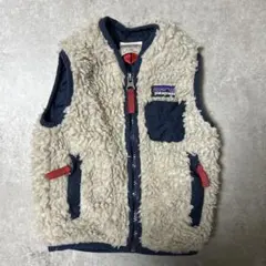 (専用)patagonia ボアベスト 6-12M ベージュ/ネイビー
