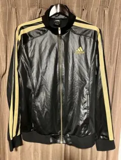adidas アディダス　トラックジャケット　クリマライト黒XL ゴールドライン