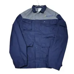 DMD フレンチ ワークジャケット ブルゾン 企業ロゴ ユーロ古着 j23①