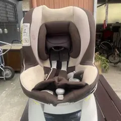 【ジャンク品】 AILEBEBE 車用チャイルドシート ブラウン