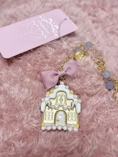 【新品タグつき】　お菓子の家ネックレス　ピンク