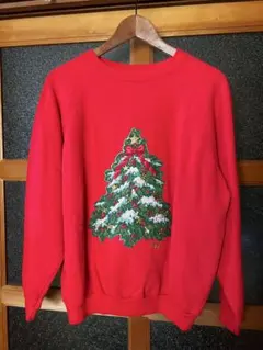 1994年クリスマスツリーパッチワークスウェット