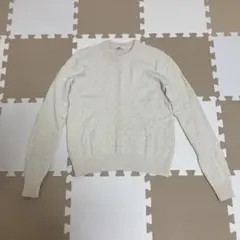 UNIQLO U ユニクロユー ラムクルーネックセーター ニット ドット柄