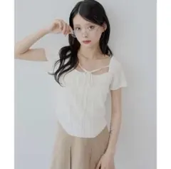 【Chico】ボレロデザイン柄編みニット　白、ネイビー2点セット