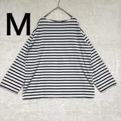 しまむら リノルーセ 【Ｍ】 白黒ボーダー 長袖 Tシャツ プルオーバー