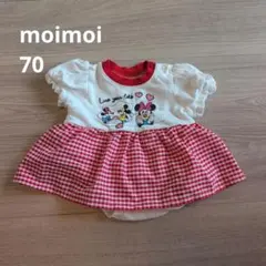 moimoi Disney ミッキー ミニー ギンガムチェック チュニック 80のサムネイル