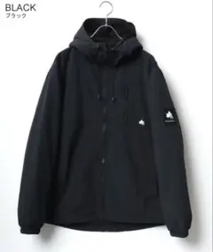 新品タグ付き LOGOS Park マウンテンパーカー 裏フリース 黒 M 撥水
