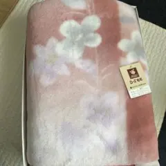 新品未使用　京都西川　ローズ 毛布 ピンク 140cm x 200cm
