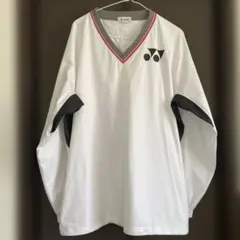YONEX ヨネックスVネック長袖トレーニングトップ ウィンドブレーカーOサイズ