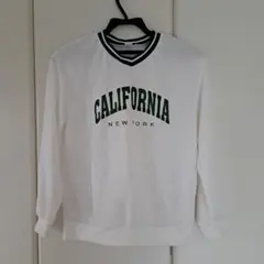 SHEIN カリフォルニア・ニューヨーク トレーナー 11-12Y ホワイトのサムネイル