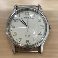 【SEIKO SPIRIT】白文字盤／不動・現状品／ベルトなし