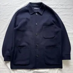 ユ*チ様 ユニクロ +J ウールブレンドオーバーサイズ　シャツジャケット　ネイビ