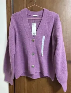 最終値下げ！【新品・タグ付き】GU パフィータッチパフスリーブカーディガン