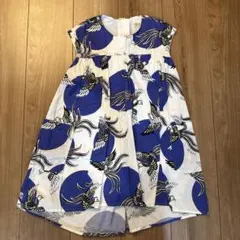 KENZO ノースリーブ ワンピース 鳥柄 116cmのサムネイル