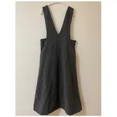 【値下げ】UNITED ARROWS グレー Vネック ワンピース