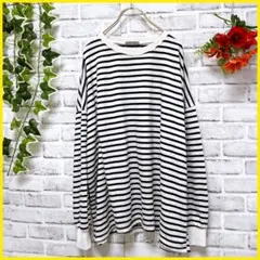 【ヴィンテージ】 （F） レディーストップス　Tシャツ　長袖　ボーダー